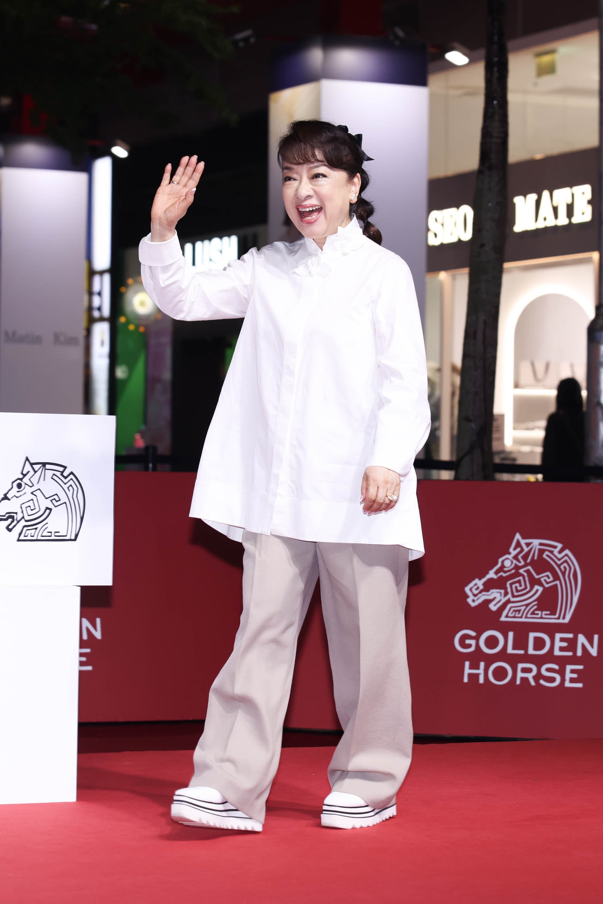 翁倩玉保养得宜现身金马首映会，记者林士杰摄影