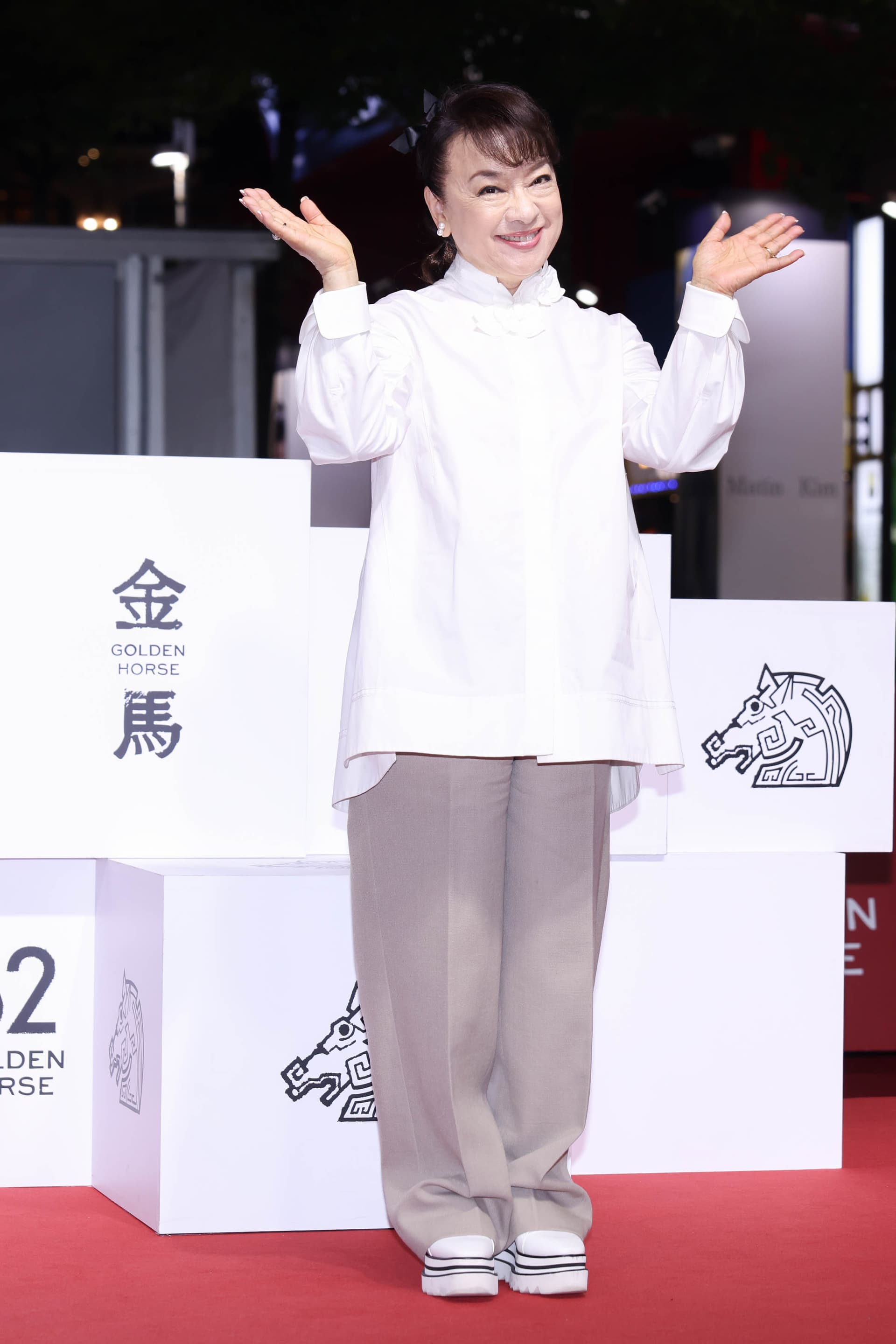 翁倩玉暌违47年重返大银幕，金马首映会现场照