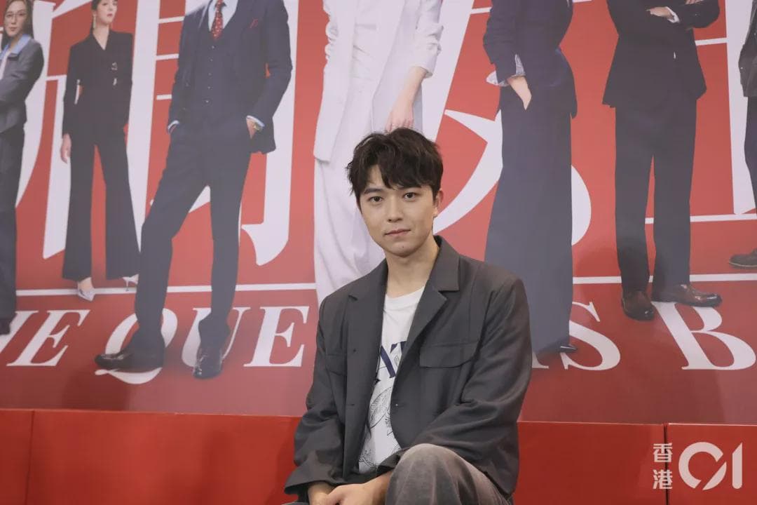 曾锦燊在《新闻女王2》饰演顾总照片（叶志明摄）