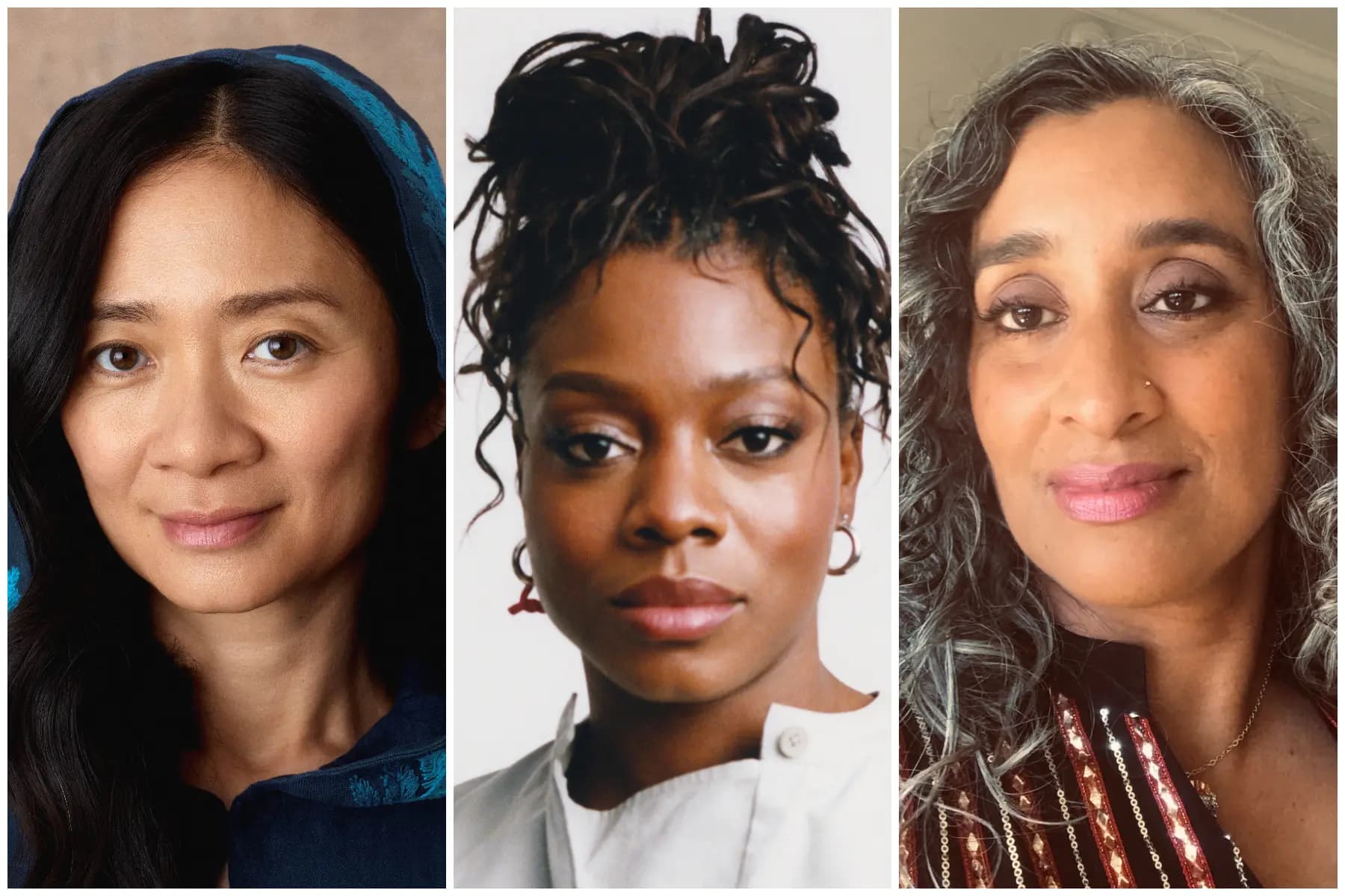 Chloé Zhao, Nia DaCosta and Geeta Gandbhir