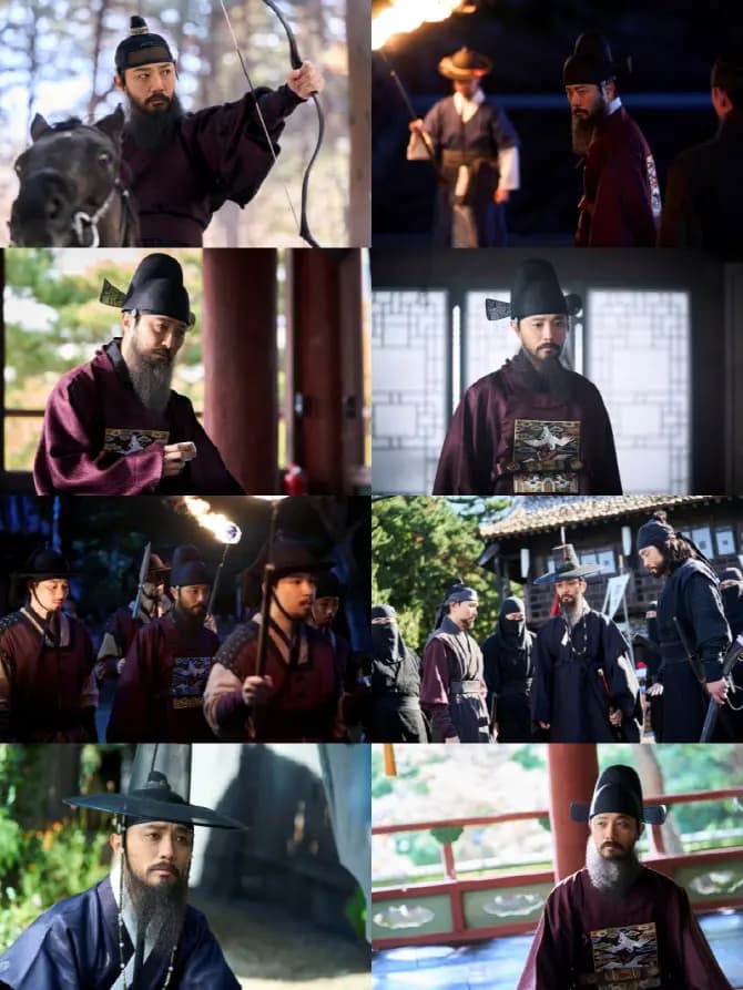 MBC金土剧《李康河里有月亮流淌》剧照，秦久饰金汉哲角色形象