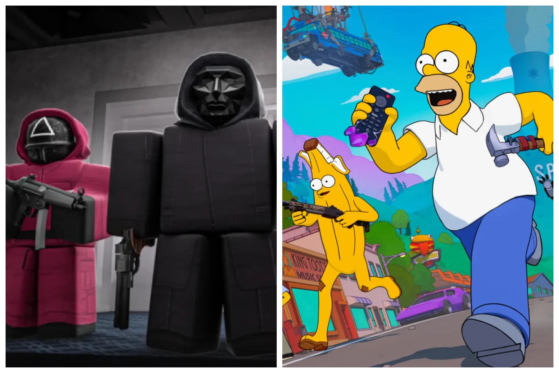 Roblox与Fortnite吸引全球数亿玩家的在线游戏平台示意