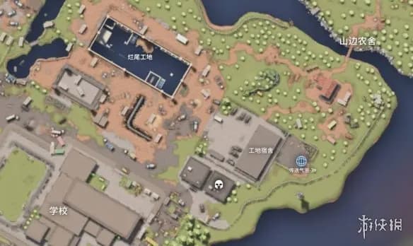 Rampage Arcade boss location map in Farm Town construction site dorms Escape from Duckov