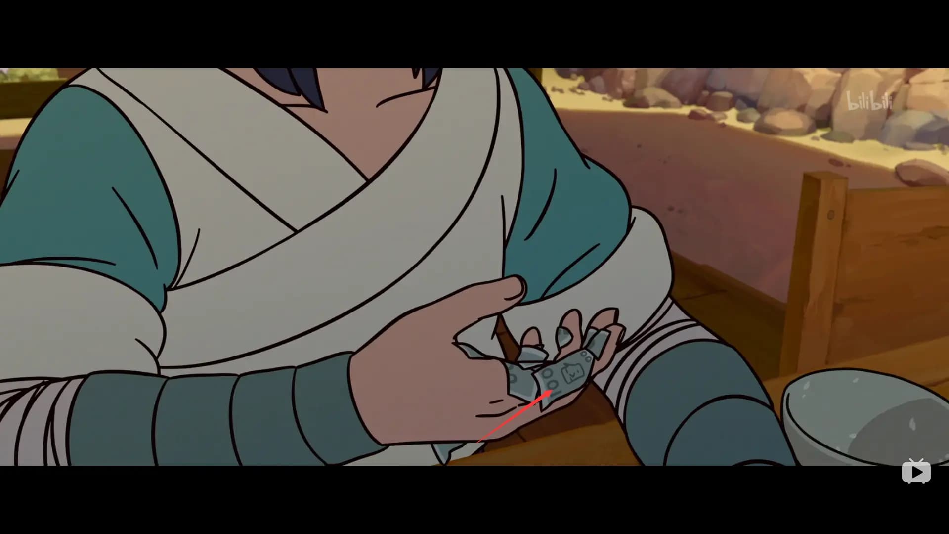 《罗小黑战记》海边餐馆钱图案