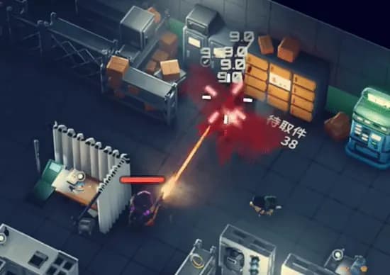 玩家在游戏基地内攻击NPC杰夫鸭的实机画面