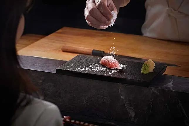 Interior view of KAIYUZEN Japanese restaurant in Taikoo featuring a cozy atmosphere