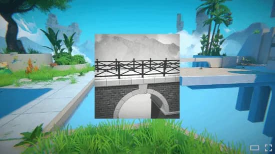 Viewfinder第一人称视角探索复杂枢纽世界的游戏画面