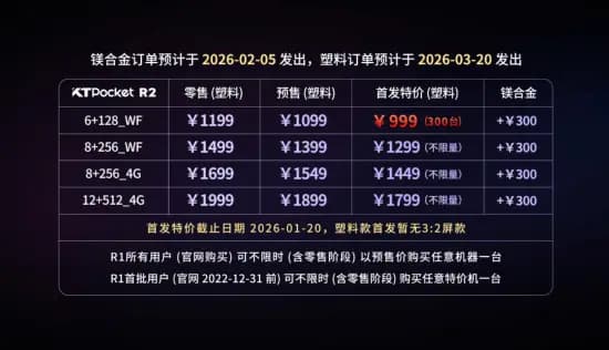 KT-R2掌机霍尔摇杆细节与PC级散热系统结构图