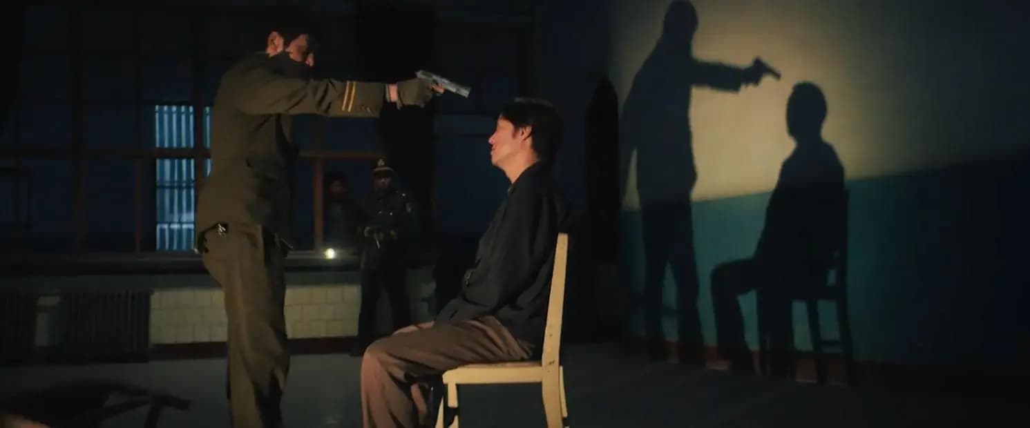 《大风杀》犯罪片海报，悍匪越狱小镇绝境民警破局紧张刺激场面