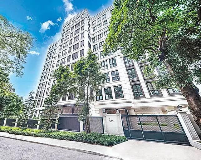 Exterior view or interior layout of the High Peak luxury residential project in Mid-Levels West, Hong Kong