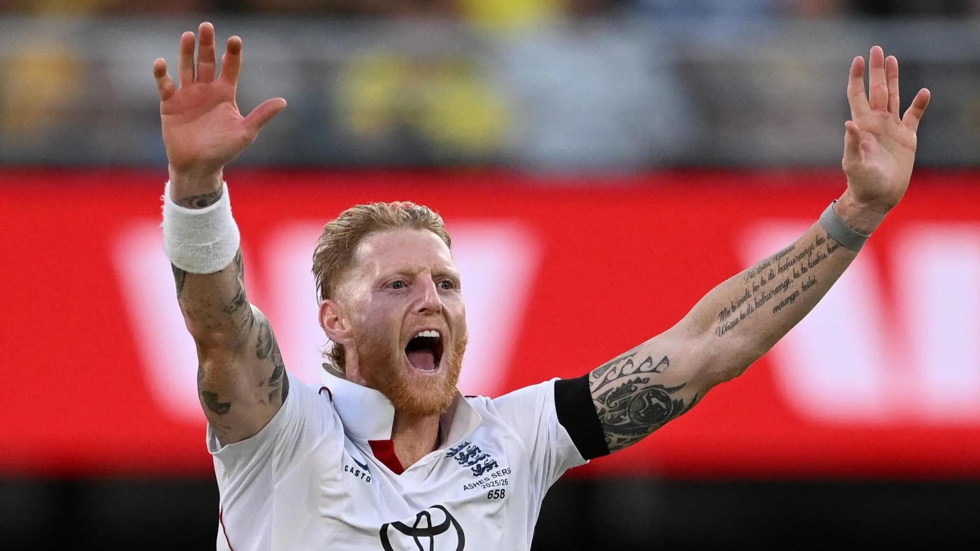 英格兰板球队队长本·斯托克斯赛场英姿