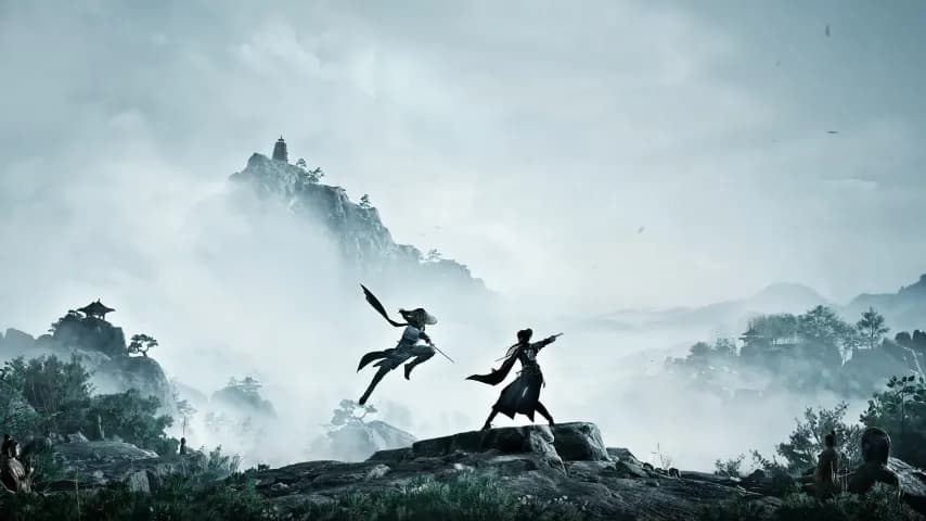 燕云十六声获得金葡萄奖年度最佳游戏等四项大奖，展示其精美的国风开放世界画面