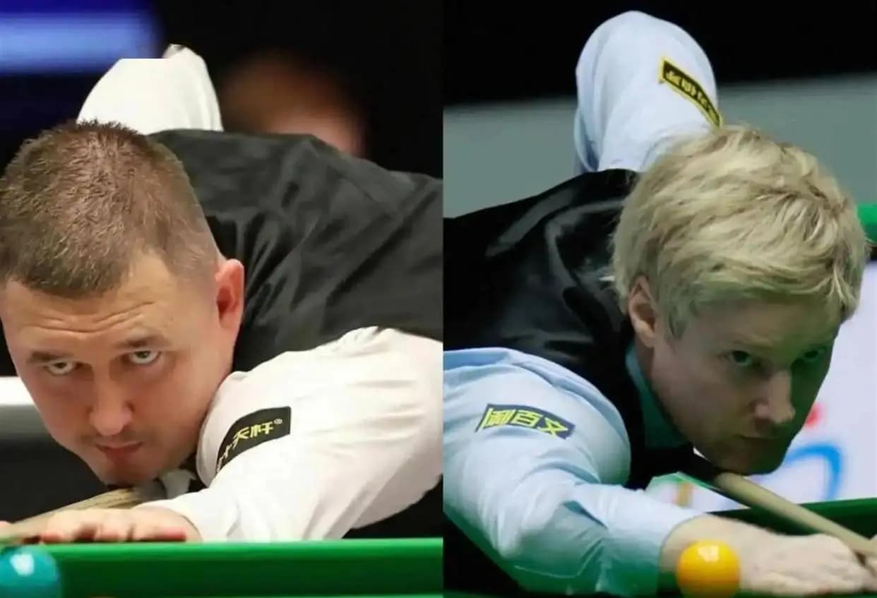 2026斯诺克大师赛赛场全景，比分牌显示6-2