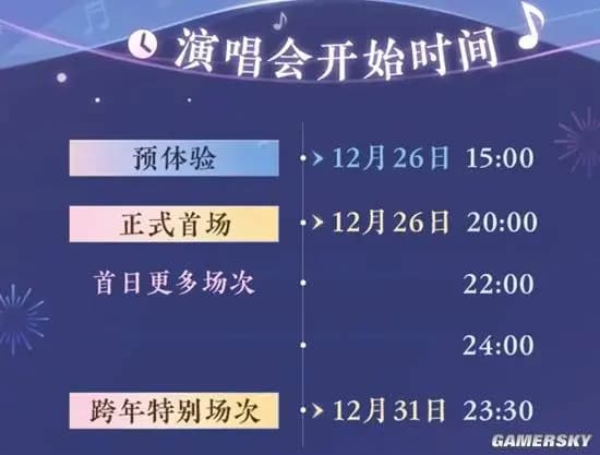 演唱会结束后玩家们依依不舍在会场自由留影