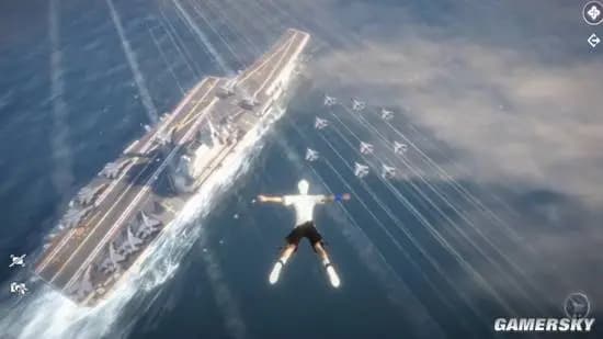 演唱会中展示的航母联动震撼场面