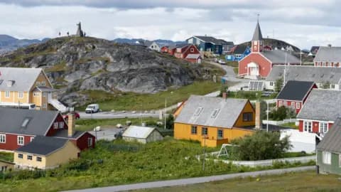 美军皮图菲克基地在格陵兰的位置示意图