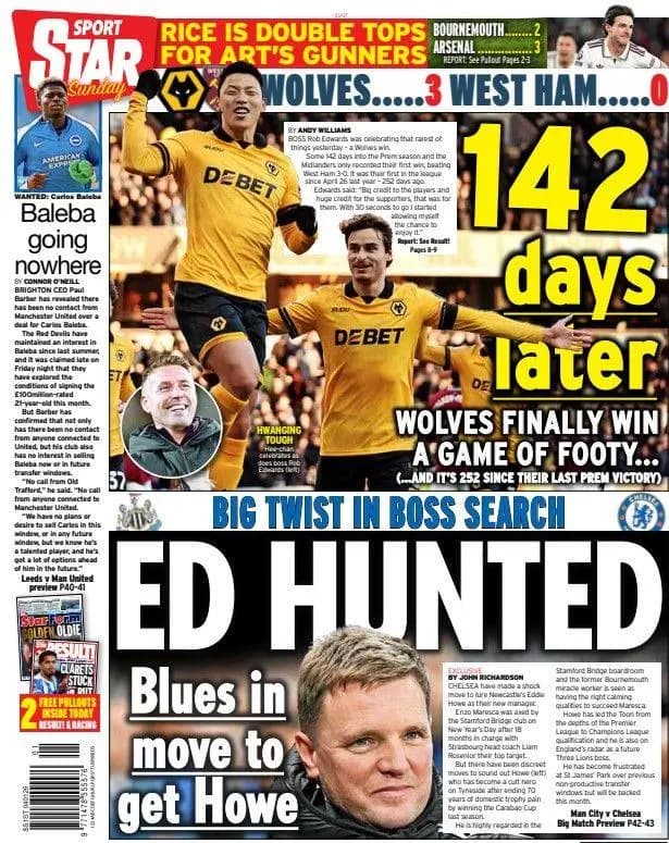 切尔西关注托纳利——周日传闻